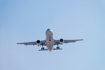 The aircraft approaching the airport to land