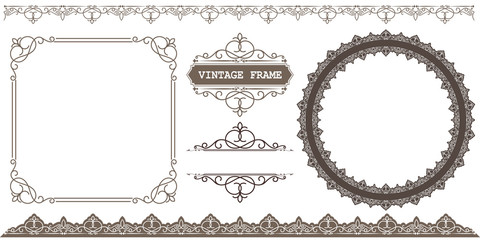 set of decorative frame