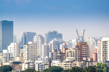View of Sao Paulo biggest city in Brazil