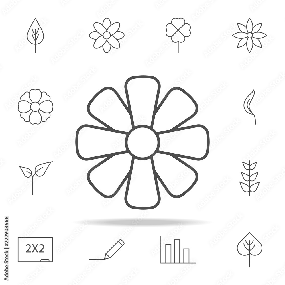 Poster flower icon. web icons universal set for web and mobile