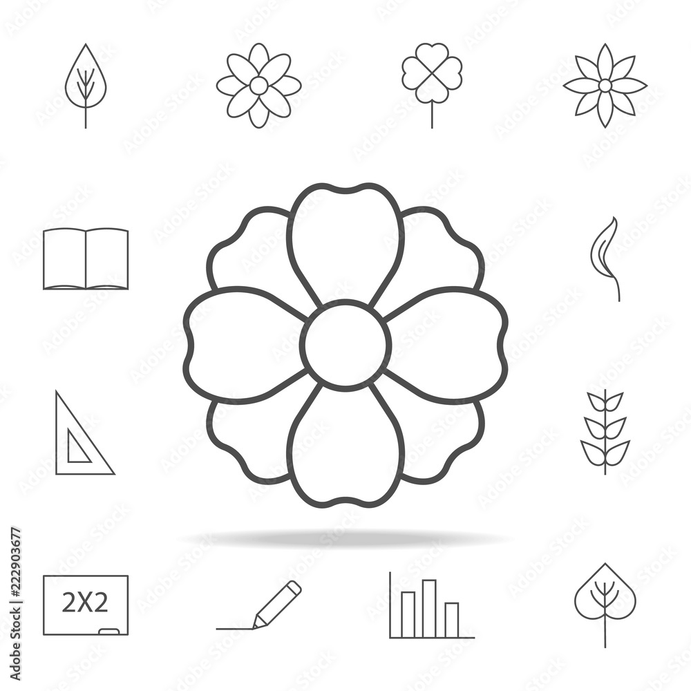 Poster flower icon. web icons universal set for web and mobile