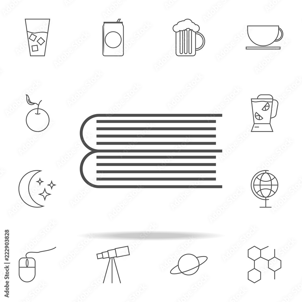 Aufkleber pile of books icon. web icons universal set for web and mobile
