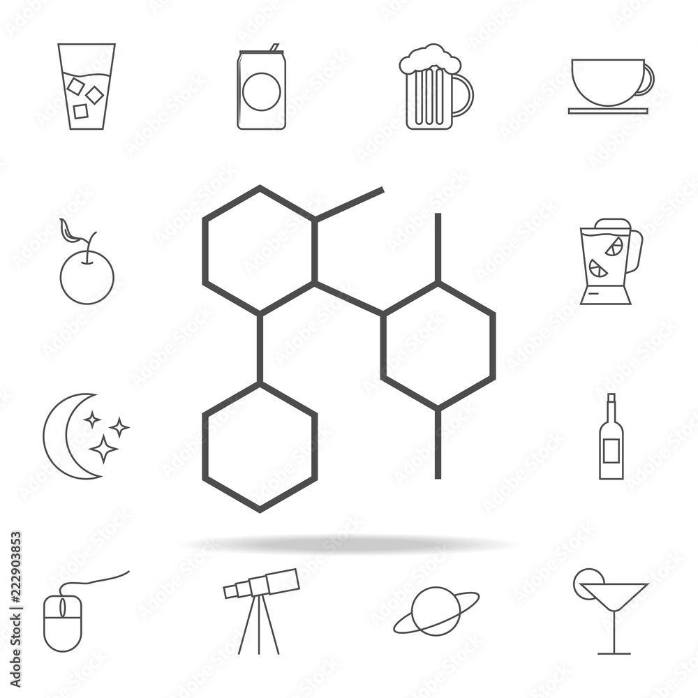 Poster honeycomb icon. web icons universal set for web and mobile