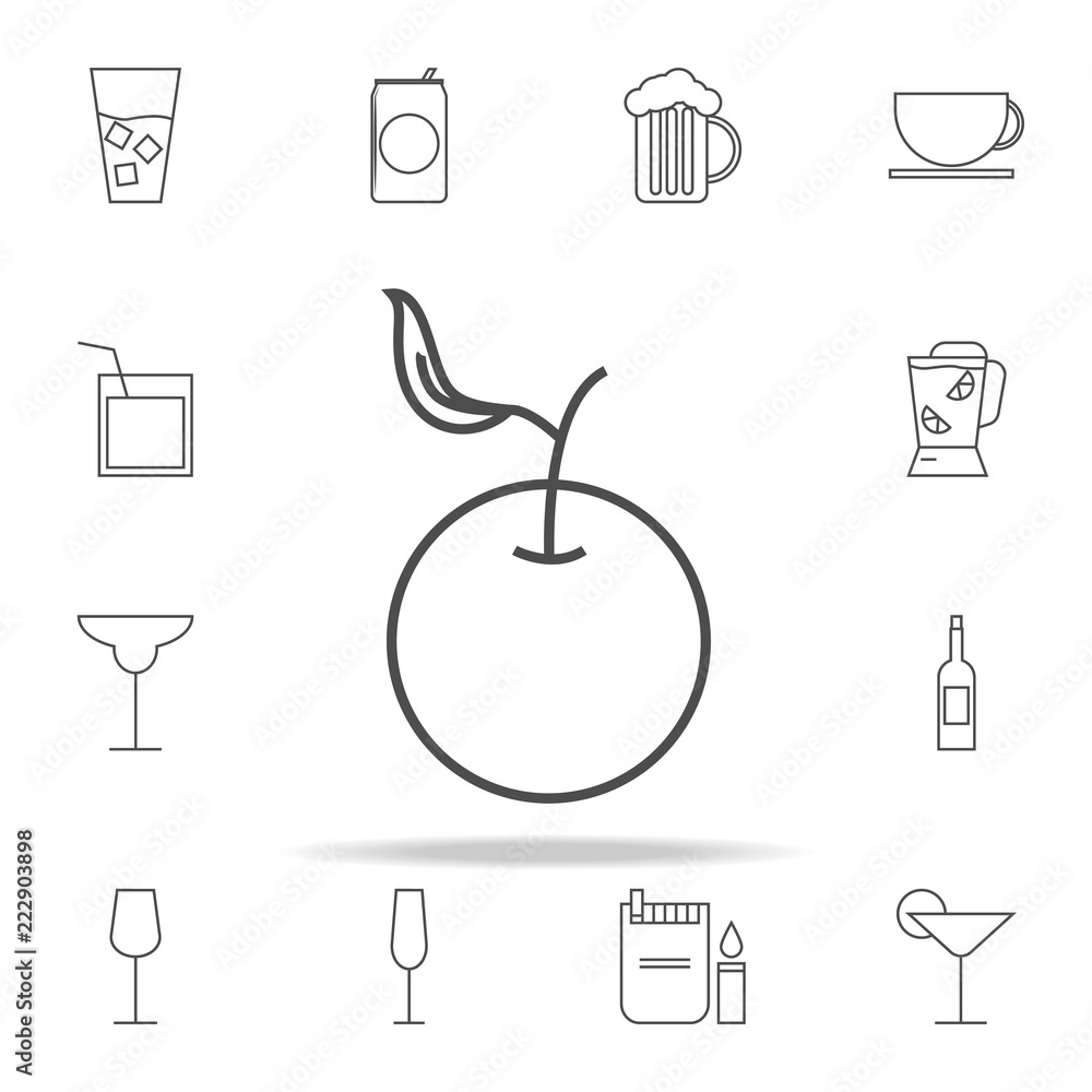 Poster an apple icon. web icons universal set for web and mobile