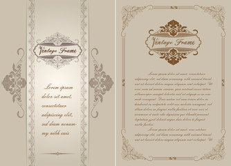 decorative frame in vintage style