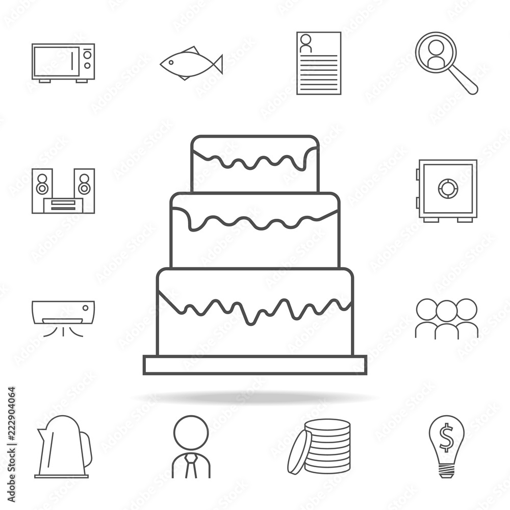 Poster cake icon. web icons universal set for web and mobile