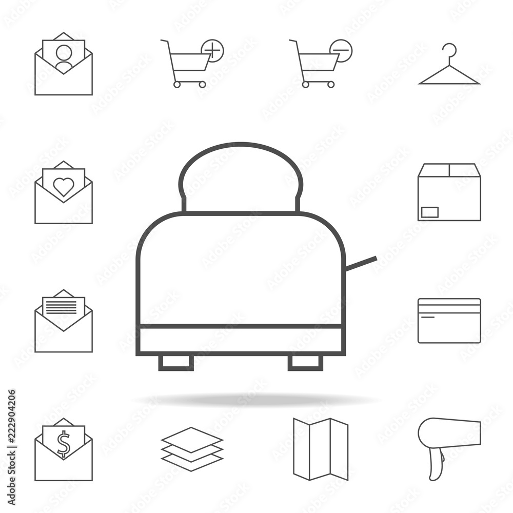 Poster toaster icon. web icons universal set for web and mobile