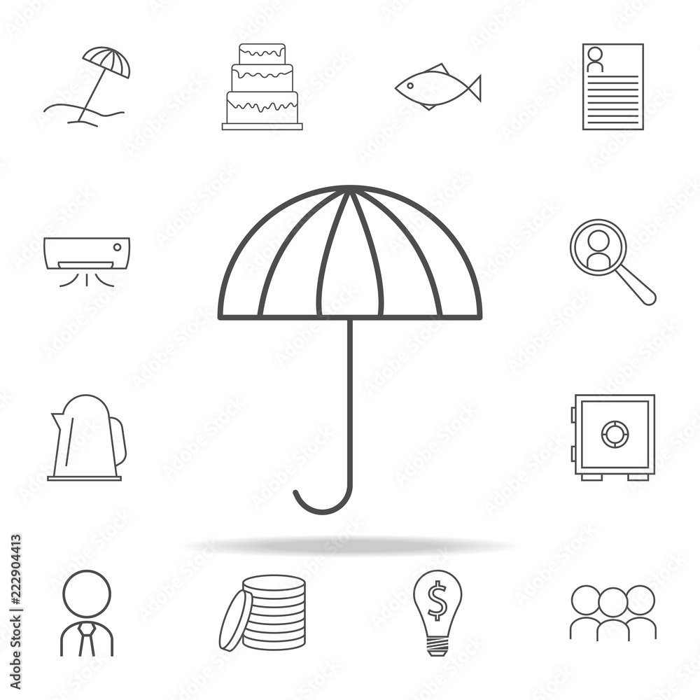 Poster umbrella icon. web icons universal set for web and mobile