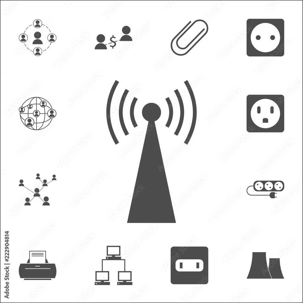 Aufkleber antenna icon. web icons universal set for web and mobile