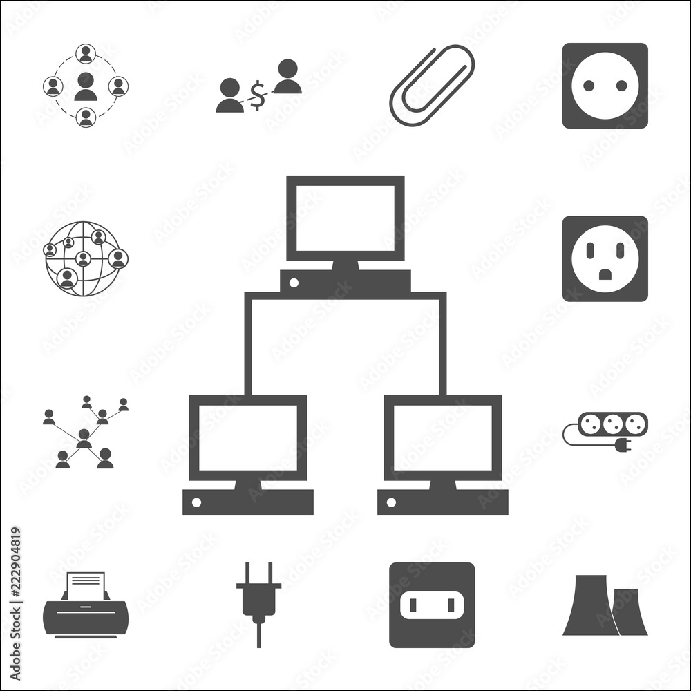 Poster computer communication icon. web icons universal set for web and mobile