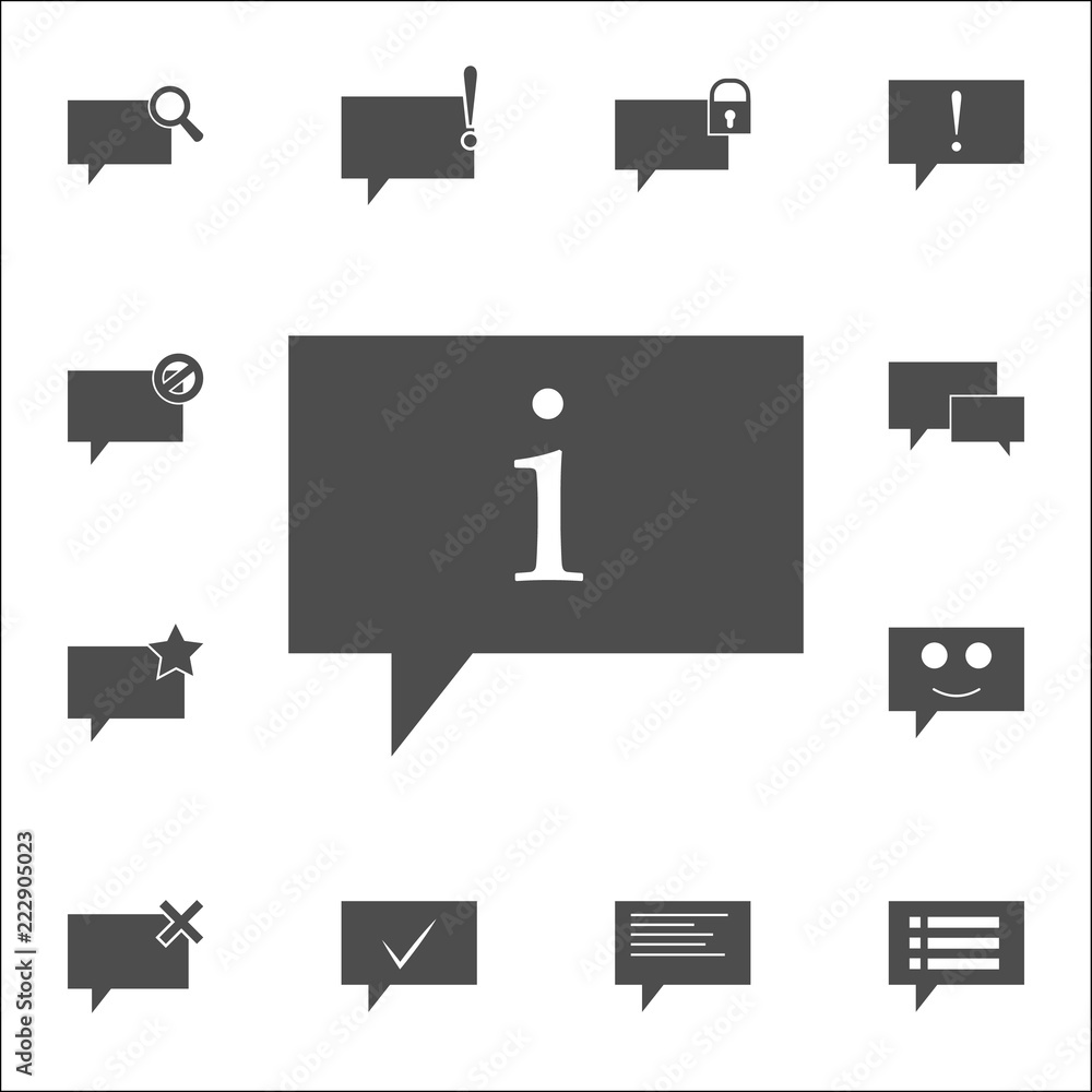 Poster communication bubble icon. web icons universal set for web and mobile