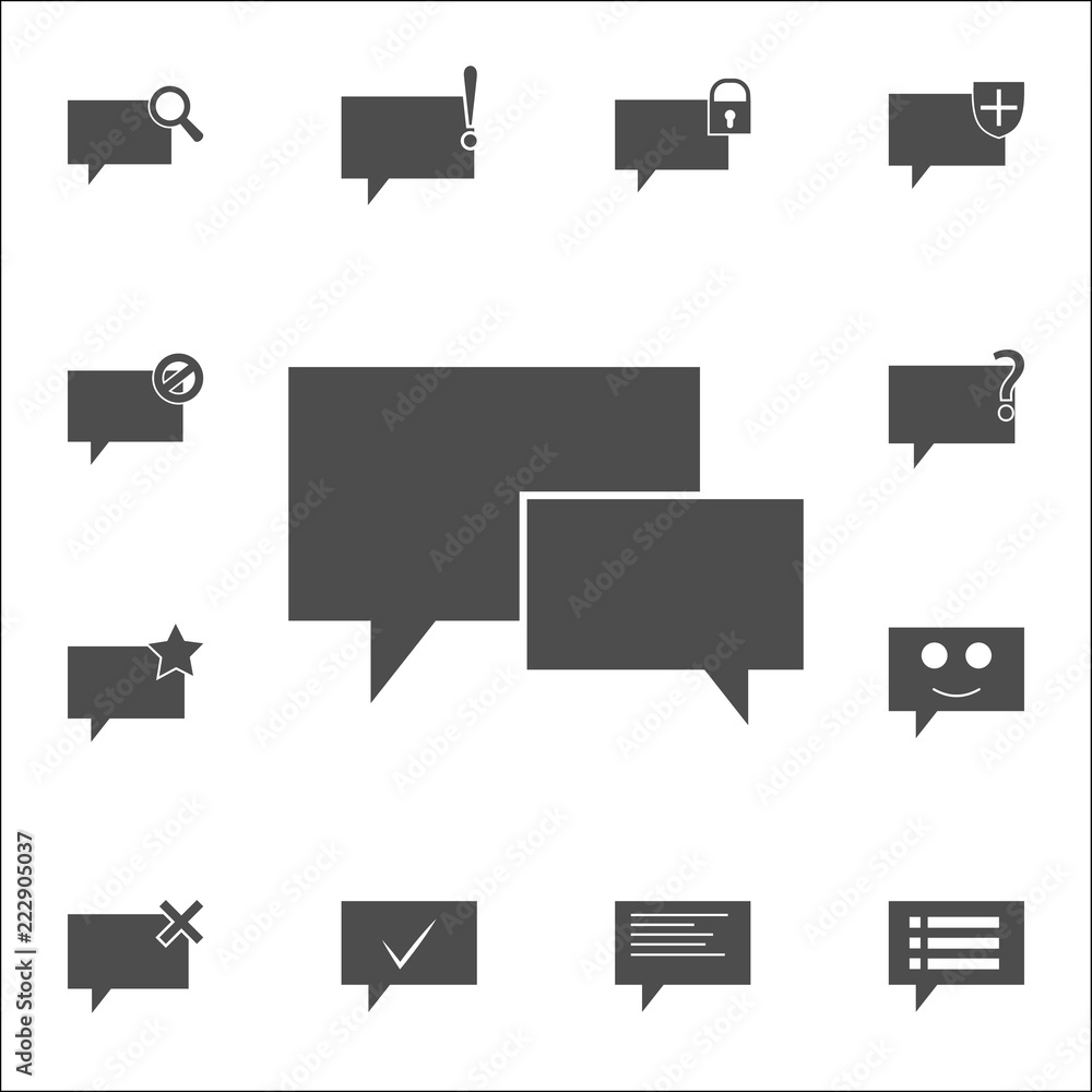 Poster communication bubbles icon. web icons universal set for web and mobile