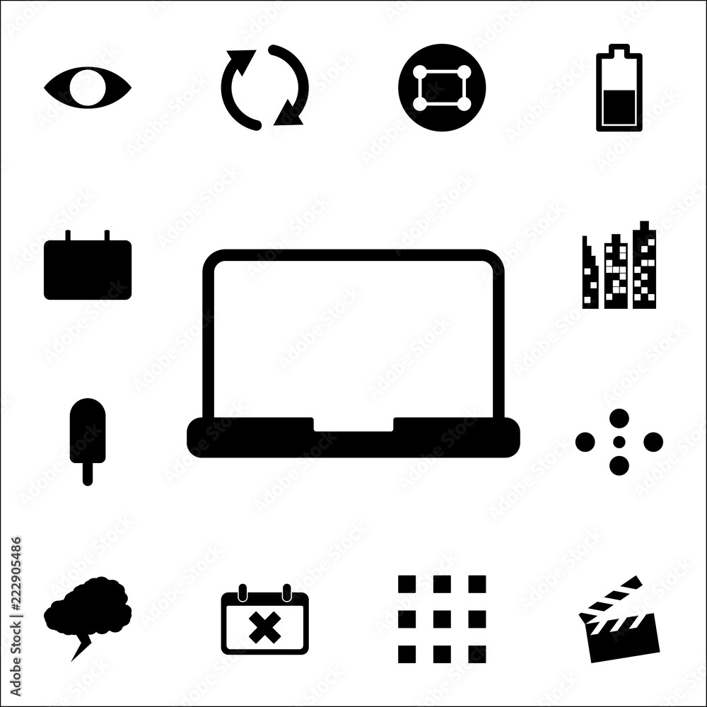 Poster a laptop icon. web icons universal set for web and mobile