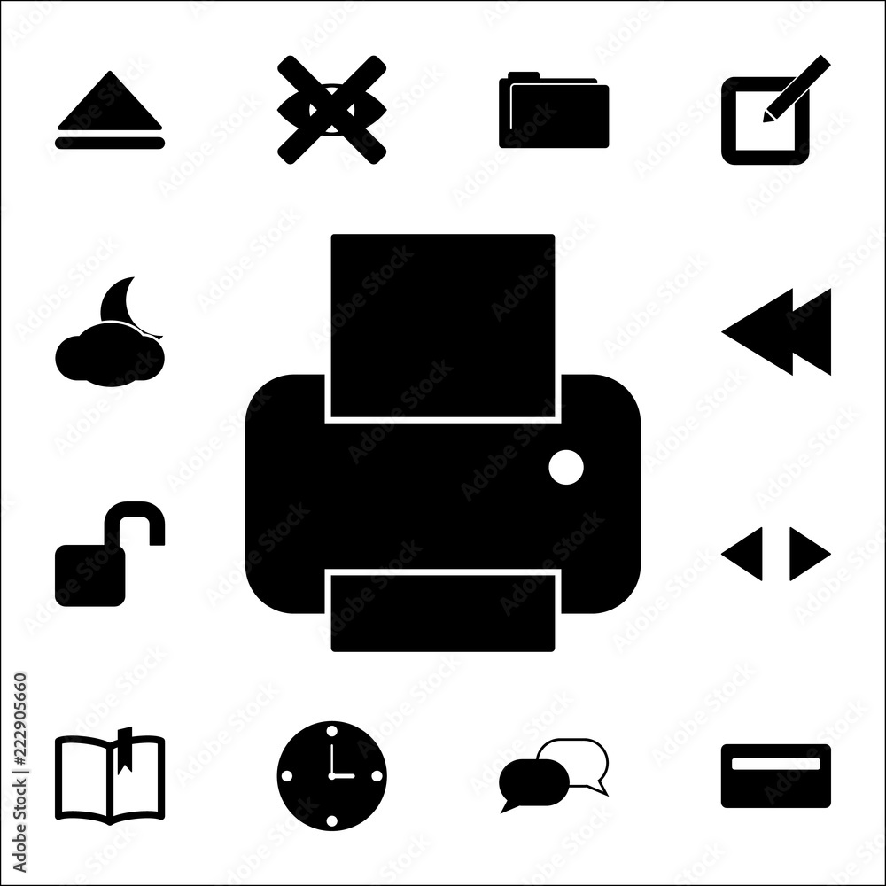 Poster printer icon. web icons universal set for web and mobile