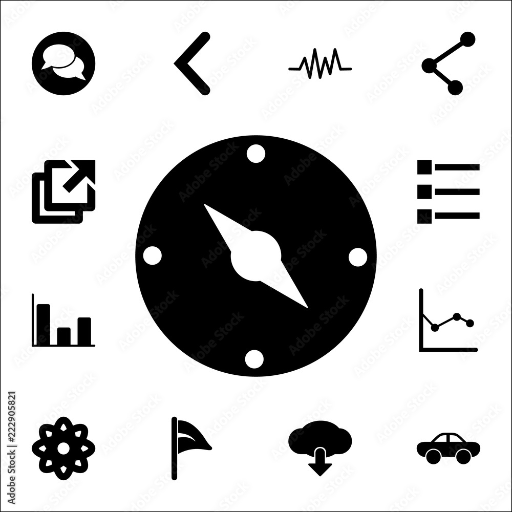 Poster compass icon. web icons universal set for web and mobile