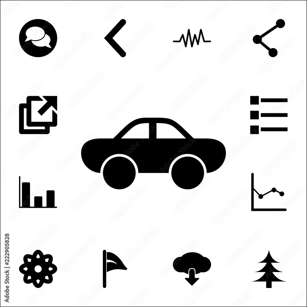 Poster a car icon. web icons universal set for web and mobile
