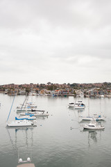 Fototapeta na wymiar Boats on the Harbor