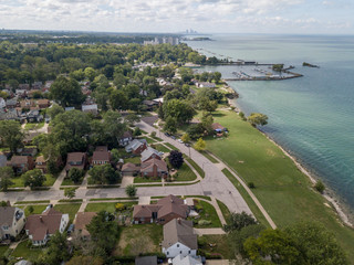 Euclid Ohio lakefront view of Lake Erie