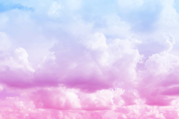 Beautiful vintage of colorful cloud and sky abstract for background