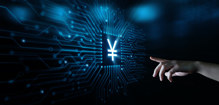 Yen Currency Business Banking Finance Technology Concept - Powered by Adobe