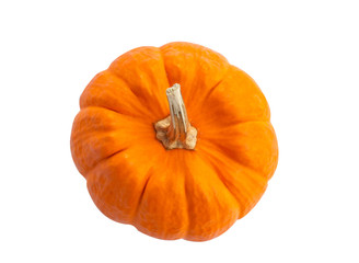 Fresh pumpkin isolated on white background
