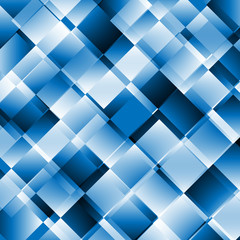 Blue abstract background with geometric pattern