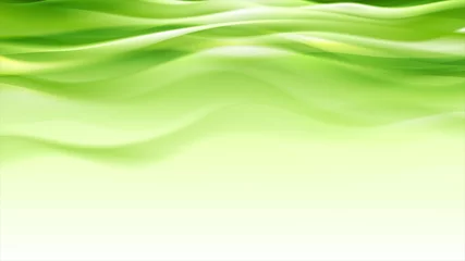 Crédence de cuisine en verre imprimé Vague abstraite Fond moderne de vagues lisses abstraites vertes