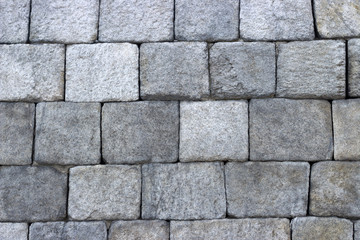 ancient wall of stones close-up, texture, background