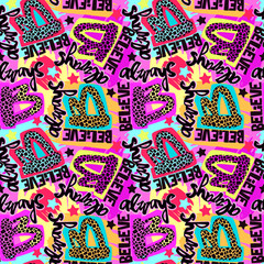 Always Believe in your dreams hand drawn inspirational lettering.