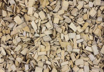 pieces of wood chip smoking element giving flavor and taste many elements pattern natural beige