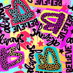 Always Believe in your dreams hand drawn inspirational lettering.