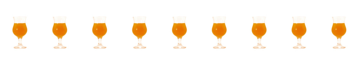 glass orange cocktail lemonade citrus set narrow panoramic view on a white background base prepare a vitamin drink useful