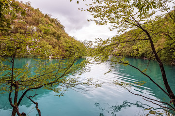 beautiful waterfalls in Plitvice Lakes National Park, Croatia