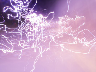 Abstract Light Painting, Long Exposure