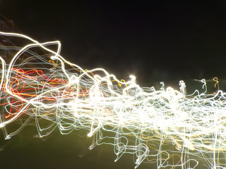 Abstract Light Painting, Long Exposure