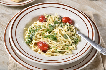 Lemon, Arugula Pasta Salad
