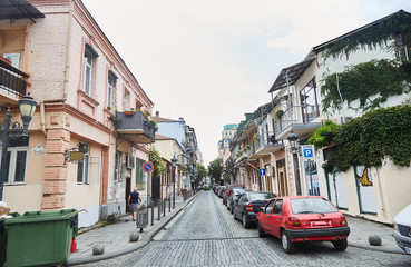 The streets of old Batumi. Georgia. Slum. Tourism
