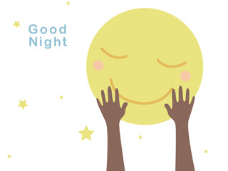 Kid dream will be come true in the future with the moon, Save kid dream or about social work for kid