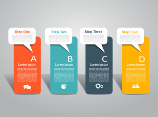 Infographic design template with place for your text. Vector illustration.