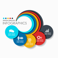 Infographic design template with place for your text. Vector illustration.