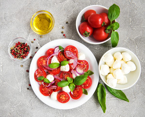 Italian caprese salad