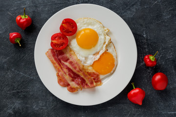 fried eggs