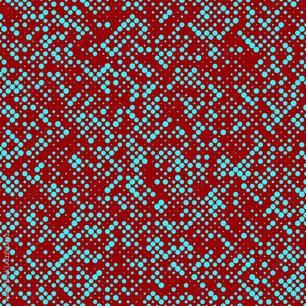 Aufkleber random halftone dot pattern background - vector illustration from circles