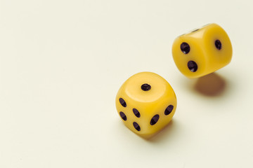 dice isolated on white background