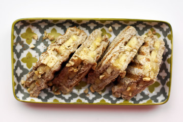 Toast banana e cannella