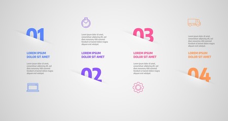 Business concept with steps or processes. Infographics design vector and marketing icons can be used for workflow layout, diagram, annual report, web design.