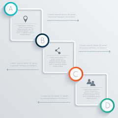 Vector colorful text box, trendy colors