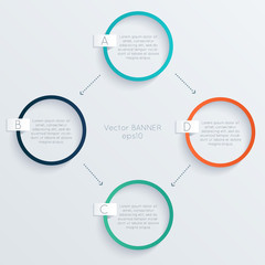 Vector colorful text box, trendy colors