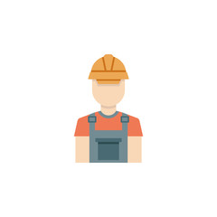 colored worker production icon. Element of production for mobile concept and web apps illustration. Colored icon for website design and development, app development