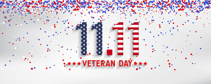 Veterans day background. Say "thank you veterans" greeting card.